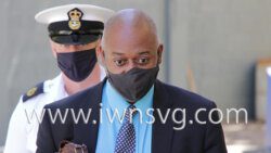 Counsel Duane Daniel leaves the Serious Offences Court on Friday, Jan. 28, 2022.