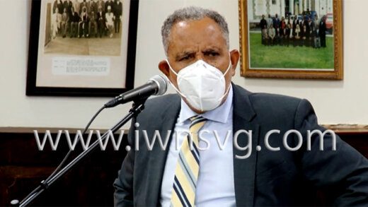 Opposition Leader Godwin Friday responding to the Budget on Wednesday, Jan. 12, 2022.