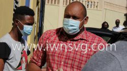 The accused, Rodney Thomas arrives at the Serious Offences Court for his arraignment on Monday, Jan. 24, 2022.