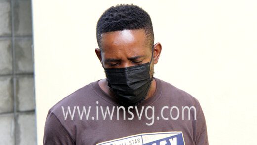 The defendant, Ken Findlay leaves the Serious Offences Court on Wednesday, Feb. 9, 2022.