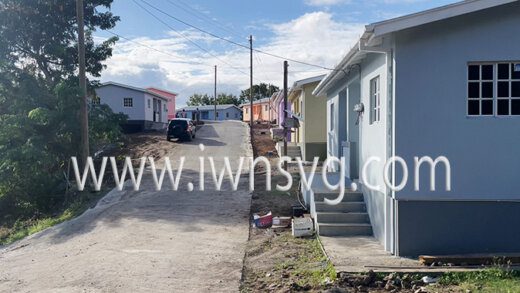 Some of the houses in Lowmans Bay that were handed over on Monday, Jan. 31, 2022.