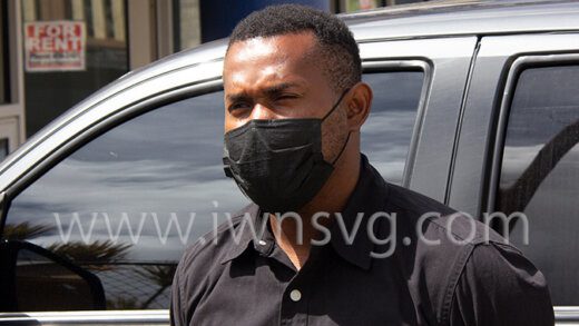 Gun accused, politician Asordo Bennett outside the Serious Offences Court on Thursday, March 31, 2022.