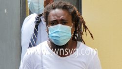 Kenol Alexander outside the Serious Offences Court on Monday, Feb. 28, 2022.
