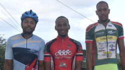 From left Marlon Antrobus, Zafel Bailey and Lucky Antrobus.