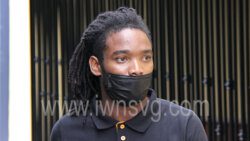 O'Dayne Hoyte leaves the Serious Offences Court after his sentencing on April 4, 2022.