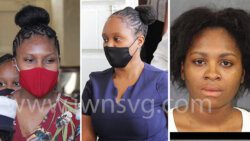 From left, Taylor Mofford and Alana Hudson outside High Court No. 1, on Wednesday, April 13, 2022, and Twanecia Ollivierre in a September 2017 police photo.
