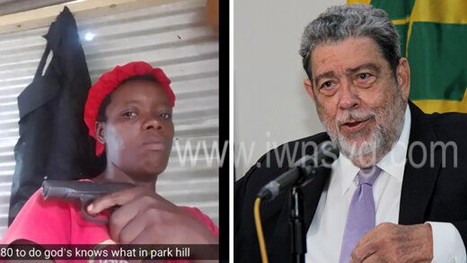 Prime Minister Ralph Gonsalves, left, explained the decision to free the woman, Jemelia "Gaza" Bailey.