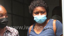 The defendant, Maruth Francis, right, is escorted to prison on Monday, May 23, 2022. 