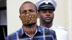 Convicted murderer Mwata Henry is escorted back to prison on Friday, May 20, 2022 to await his sentencing. 