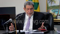 Prime Minister Ralph Gonsalves in an April 28, 2022 file photo.
