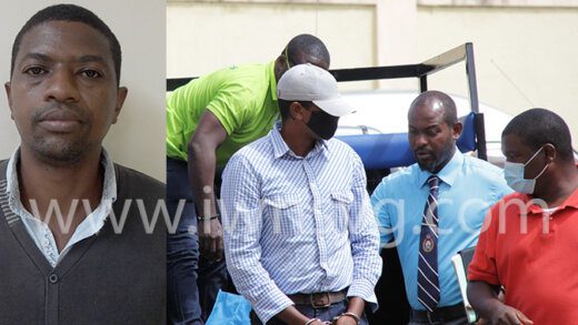 The court also wants a psychiatric report on accused murderer, Reynold Roberts, in cap and inset, seen here as detectives escorted him to court on May 4, 2022. He pleaded not guilty to a murder charge at his arraignment on Tuesday, Sept. 19, 2023.