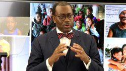 Akinwumi A. Adesina, delivering annual William G. Demas Memorial Lecture in Providenciales Tuesday night. (CMC Photo)