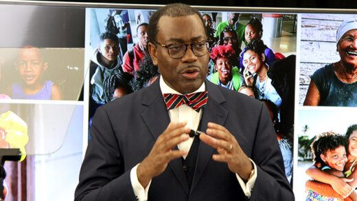 Akinwumi A. Adesina, delivering annual William G. Demas Memorial Lecture in Providenciales Tuesday night. (CMC Photo)
