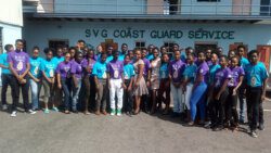 Participants in the 2017 Coast Guard Youth Summer Programme. 
