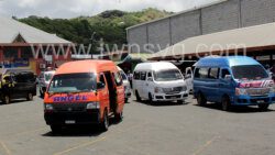 Omnibuses at Leeward Bus Terminal on June 22, 2022.