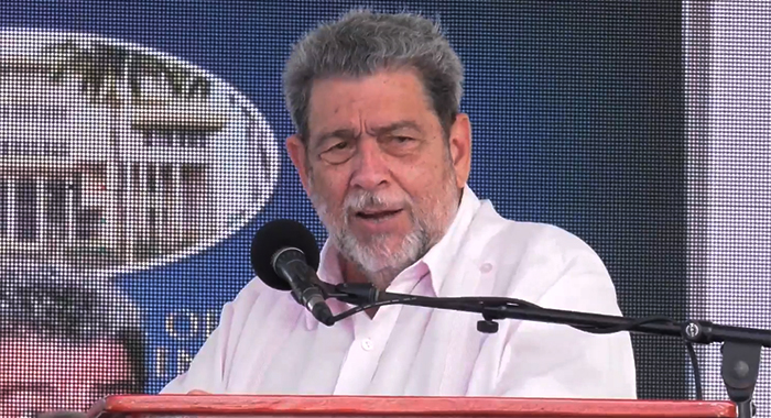 Prime Minister Ralph Gonsalves in July 1, 2022 photo.