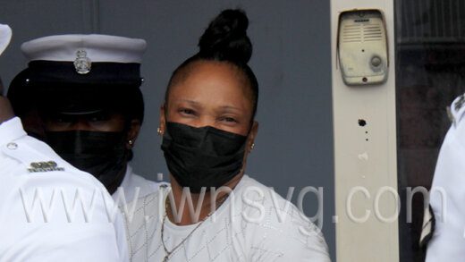 Sherma Adams leaves the Kingstown Magistrate's Court for Her Majesty's Prisons on Friday, July 22, 2022 to await her sentencing on July 25, 2022.