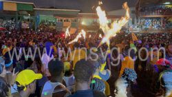 The government sanctioned large gatherings for Vincymas 2022, regardless of vaccination status, as was the case here for Soca Monarch on July 2, 2022.