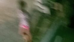 A blurry images purposely selected from one of the videos of the child.