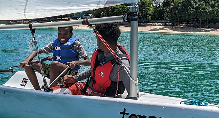 Daryll and Coach Tyrese in Mustique