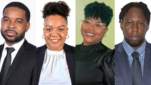 From left, Maxron Holder, Nafesha Richardson, Shernell Hadaway, Shafique Sam.


