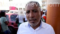 Opposition Leader Godwin Friday in Kingstown on Thursday, Aug. 18, 2022. 