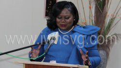 Senator Keisal Peters speaks at Government House as she is sworn in as Minister of Foreign Affairs and Foreign Trade on Friday, Aug. 26, 2022.