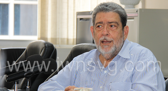 Prime Minister Ralph Gonsalves in an Aug. 15, 2022 photo.