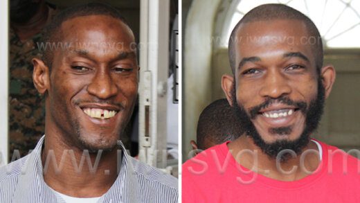 A composite photo of Che Bute, left, Azari Ash as they each left the High Court on Friday, Sept. 23, 2022.