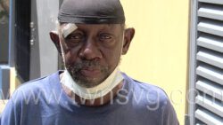 The defendant, Elias Lawrence, outside the Serious Offences Court on Thursday, Sept. 8, 2022.