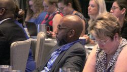 Chief Executive Officer of the SVG Tourism Authority, Glen Beache among delegate at Caribbean Aviation Day in George Town, Cayman Islands on Wednesday, Sept. 14, 2022.