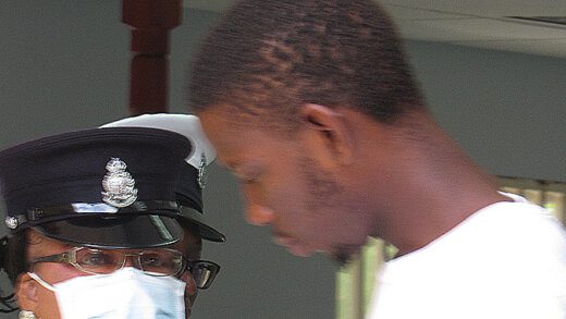 Marvel Baptiste leaves the Georgetown Courtroom on Monday, Aug. 29, 2022