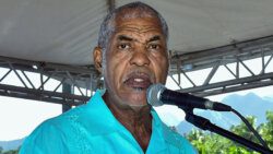 MP for North Windward Montgomery Daniel speaking at the event in Orange Hill on Thursday, Sept. 1, 2022. (Photo: Lance Neverson/Facebook)