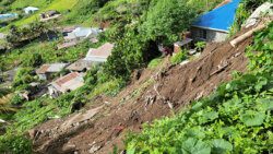 The area in Owia, in northeastern St. Vincent where the landslide occurred last weekend. (Photo: Candie Pollard Sutherland/Facebook)