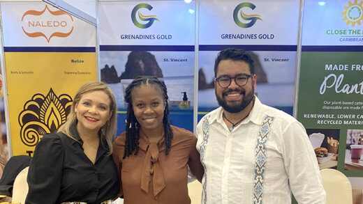 From left: Remily Thevenin, Lavern King, Victor Eduardo Gomez.