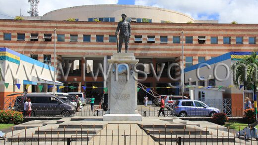 The Cenotaph in Kingstown on Oct. 14, 2022.