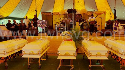 The funeral service in Clare Valley on Sunday, Oct. 16, 2022.
