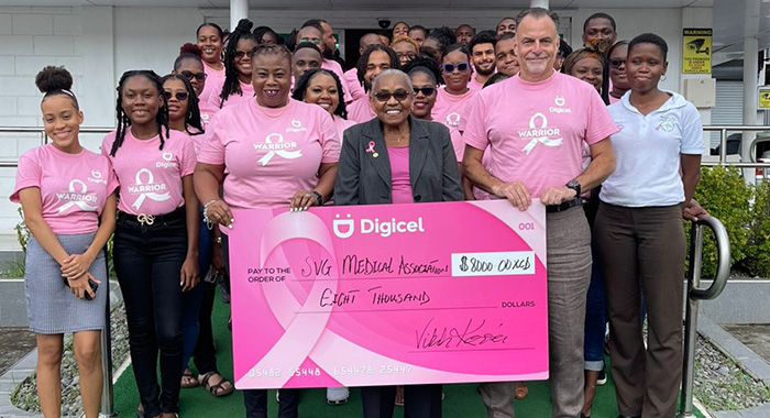 Digicel SVG Goes Pink for Breast Cancer Awareness