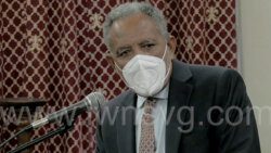 Opposition Leader Godwin Friday speaking in Parliament on Oct. 17, 2022.