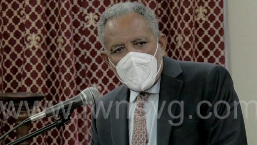 Opposition Leader Godwin Friday speaking in Parliament on Oct. 17, 2022.