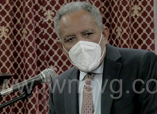 Opposition Leader Godwin Friday speaking in Parliament on Oct. 17, 2022.