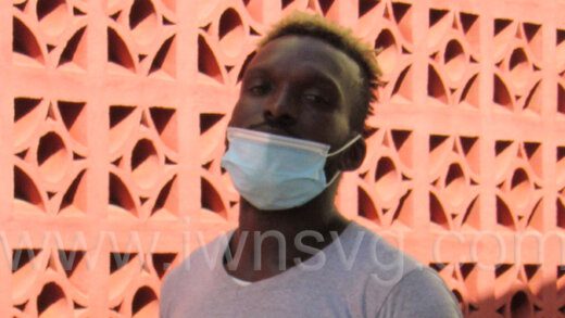 The defendant, Shem Baptiste, leaves the Georgetown Magistrate's Court after being found guilty. 