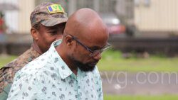 Barrington “Baige” Cornwall is escorted to prison on Tuesday, Nov. 22, 2022 to serve  the remainder of his prison sentence.