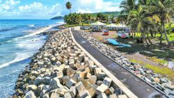 The government has spent EC$25 million on coastal defence in the east coast town of Georgetown. (Photo: Lance Neverson/Facebook) 