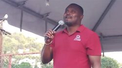 The Reverend Kelron Harry speaking in a  Nov. 18, 2022 pho