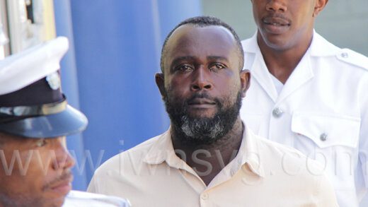 Rolando "Street Law" Samuel outside the Serious Offences Court on Nov. 30, 2022. 