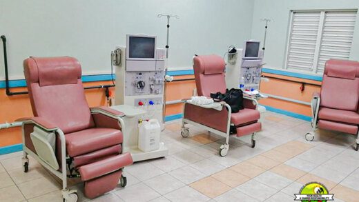 Dialysis stations at the Modern Medical and Diagnostic Centre in Georgetown in April 2021. (Photo: SVG Health/Facebook)