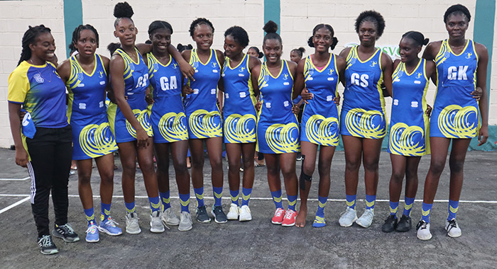 Junior netball champs 2022 Central Leeward Secondary SchoolCLSS at Kingstown Netball Centre Dec 82022