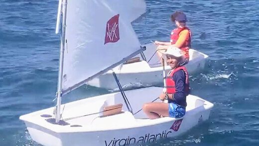 Kai Marks-Dasent sailing. 
