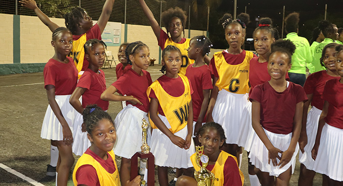 National primary School netball champions Fancy Govt School at Kingstown Netball Centre on Dec.8 2022